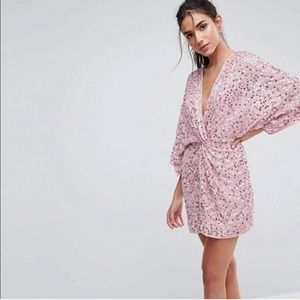 Sequin Kimono Style Dress